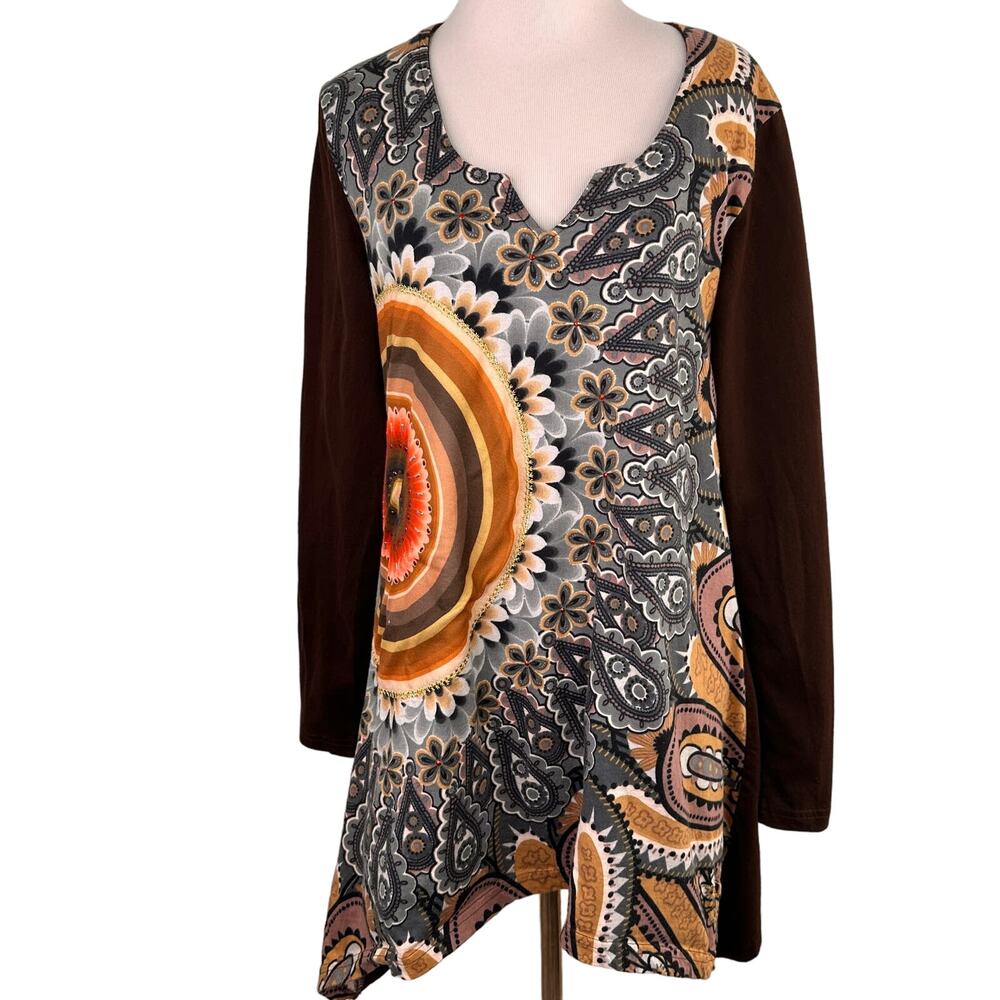 Desigual Long Sleeve Design Tunic Dress